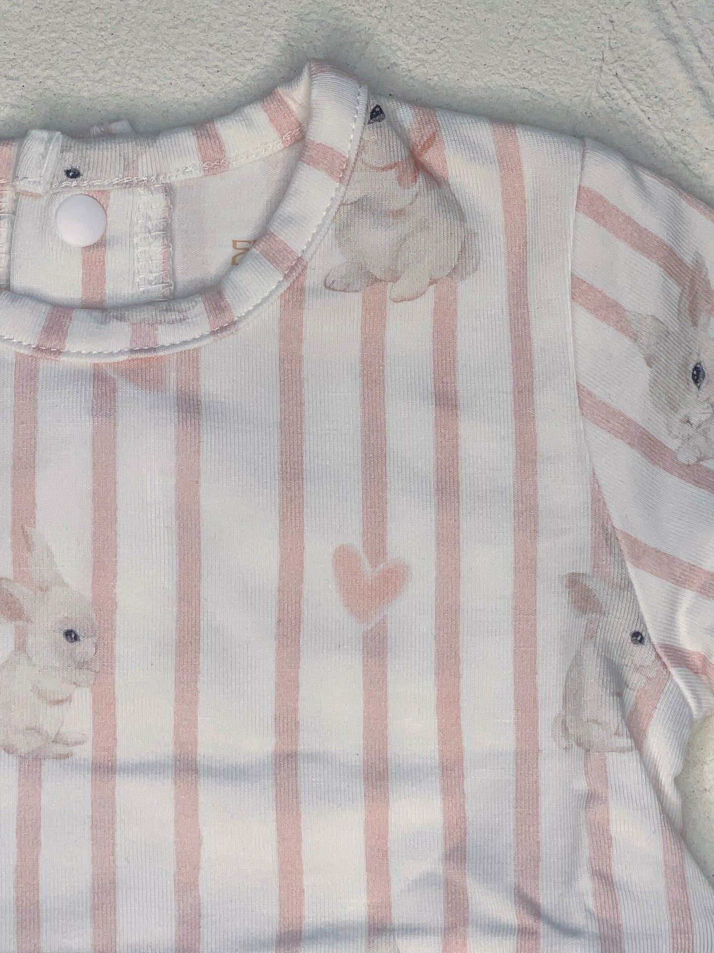 Bamboo/Organic Cotton Romper - Bunny Love