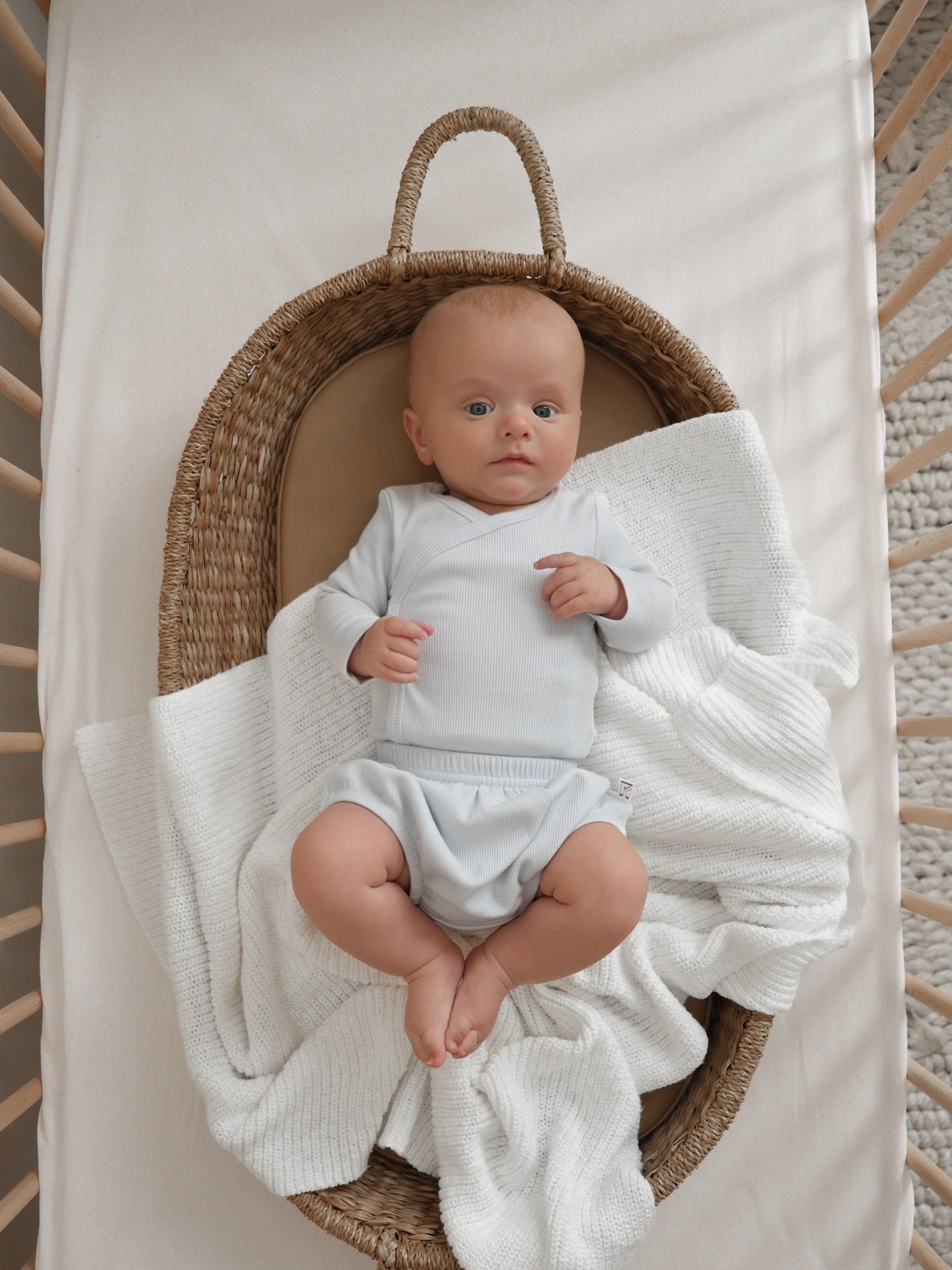 Organic Cotton Bodysuit - Blue