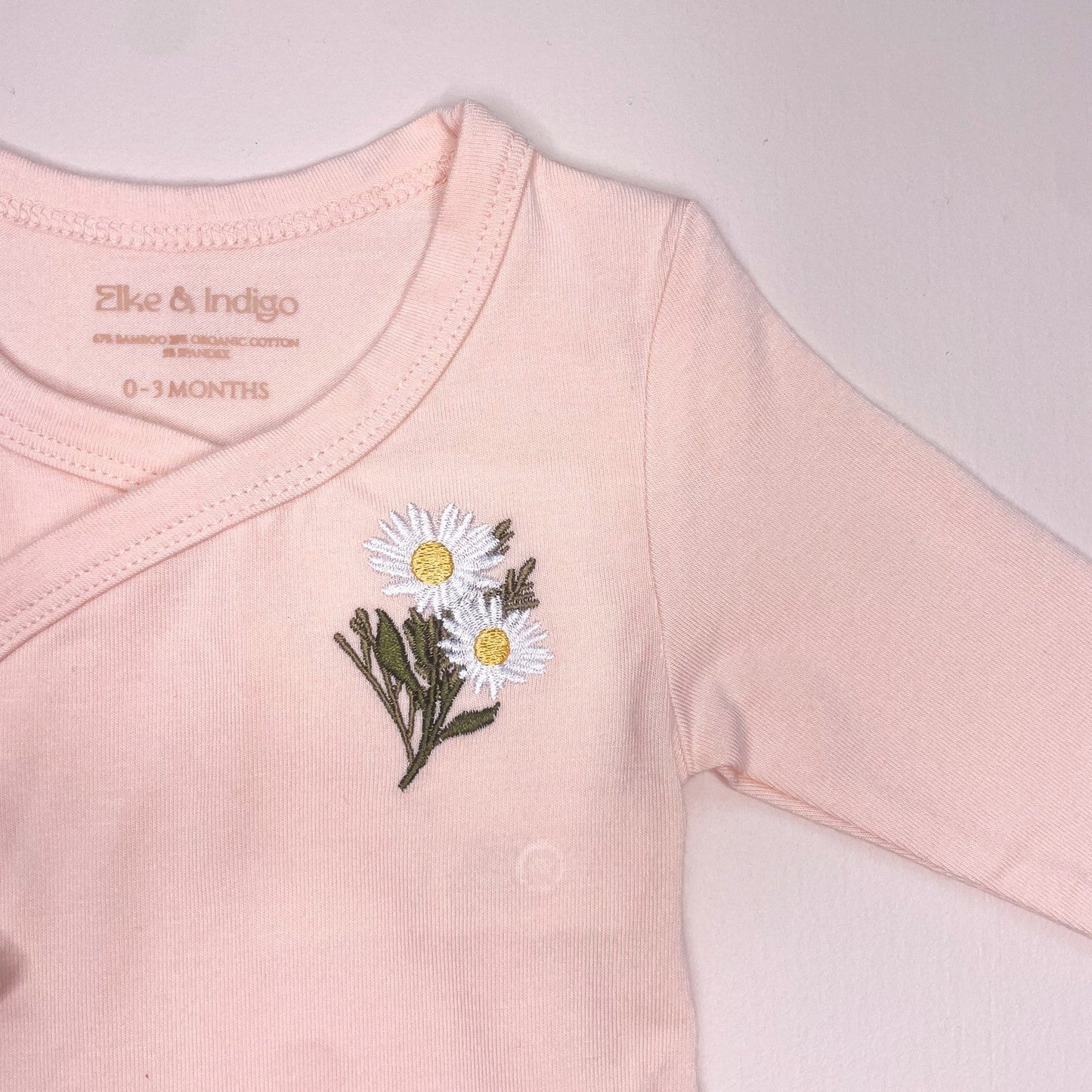 Freya Long Sleeve Bodysuit - Peach - Elke and Indigo