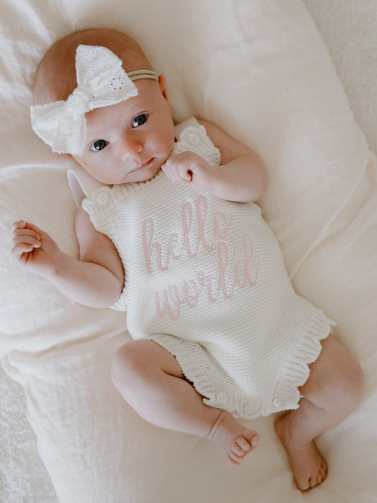 PREORDER - Hello World Romper - MARCH DELIVERY