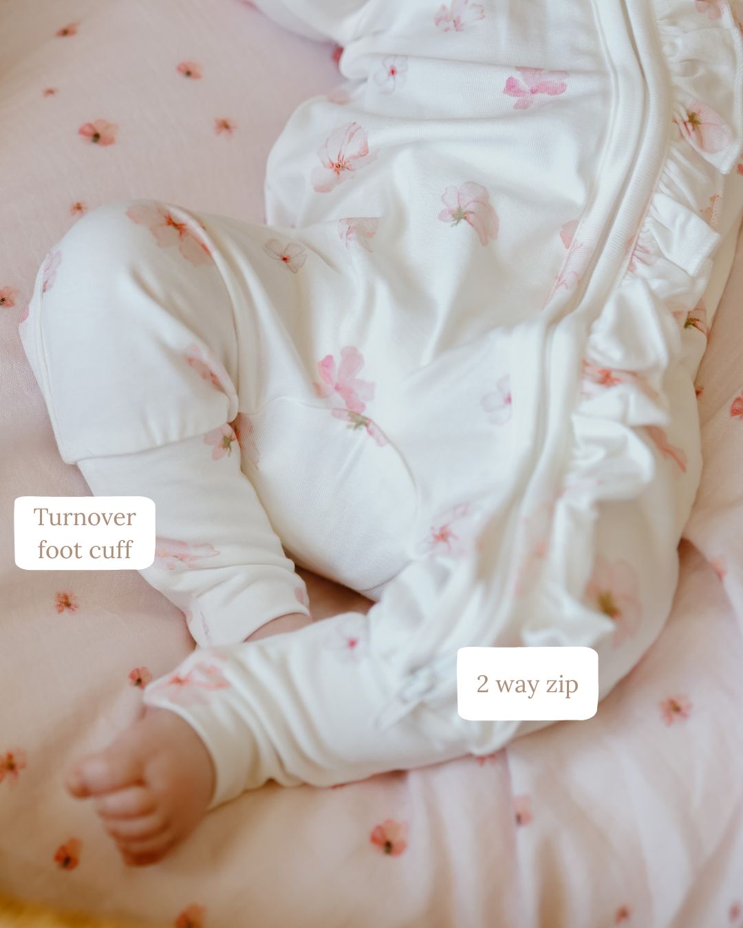 Bamboo/Organic Cotton Growsuit - Camelia Cottage