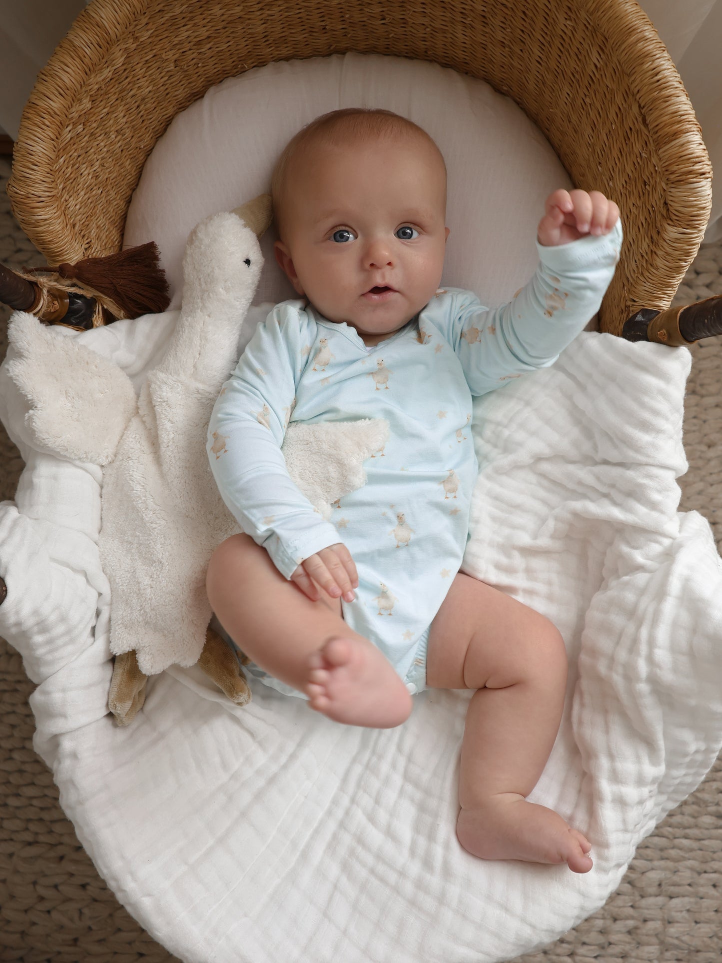 Bamboo/Organic Cotton Romper - Little Duck