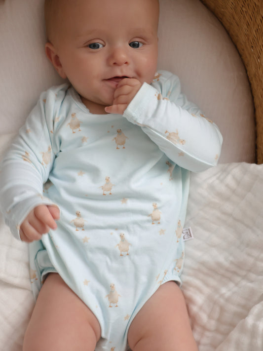 Bamboo/Organic Cotton Romper - Little Duck