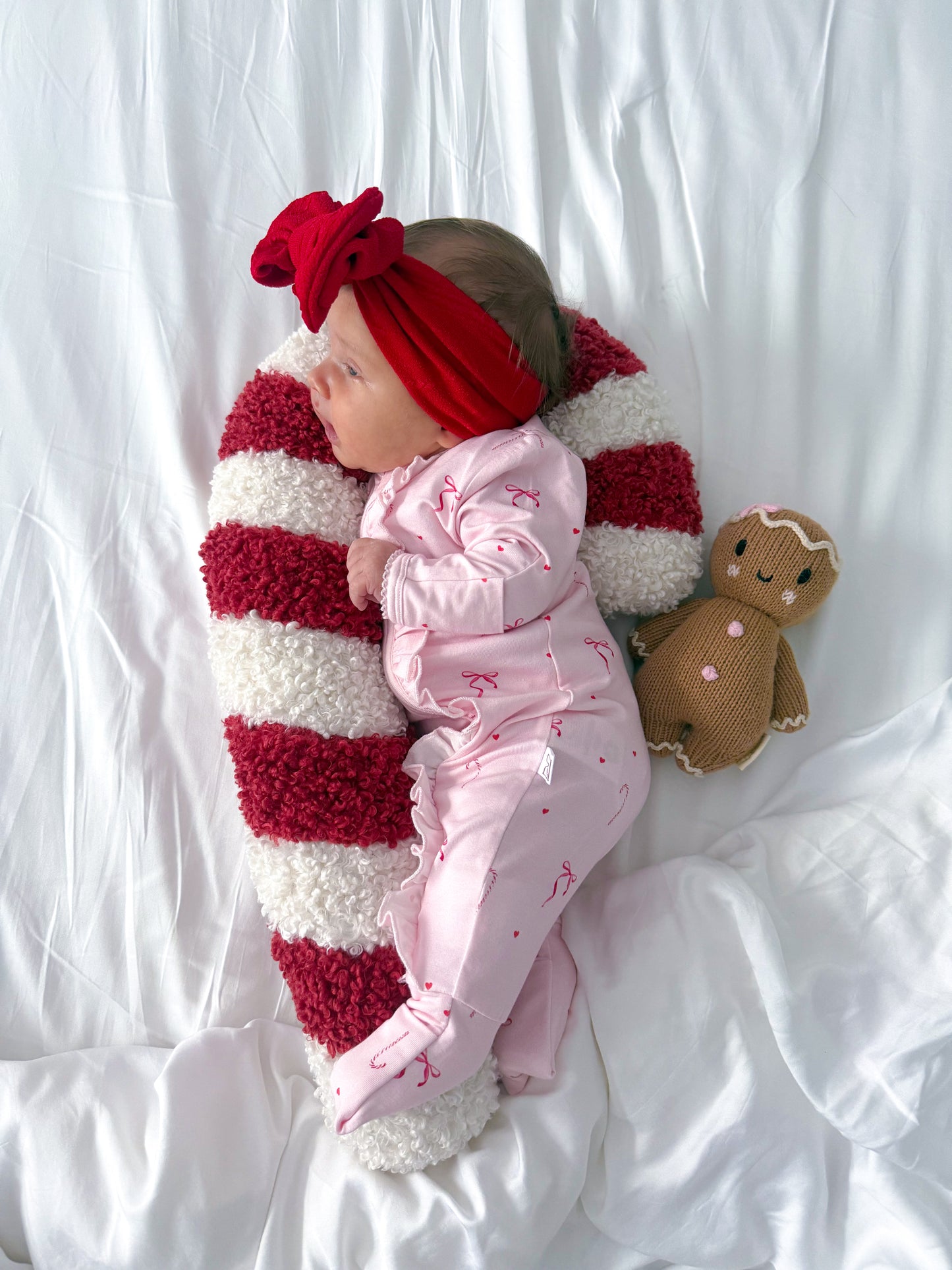 Bamboo/Organic Cotton Growsuit - Candy Christmas