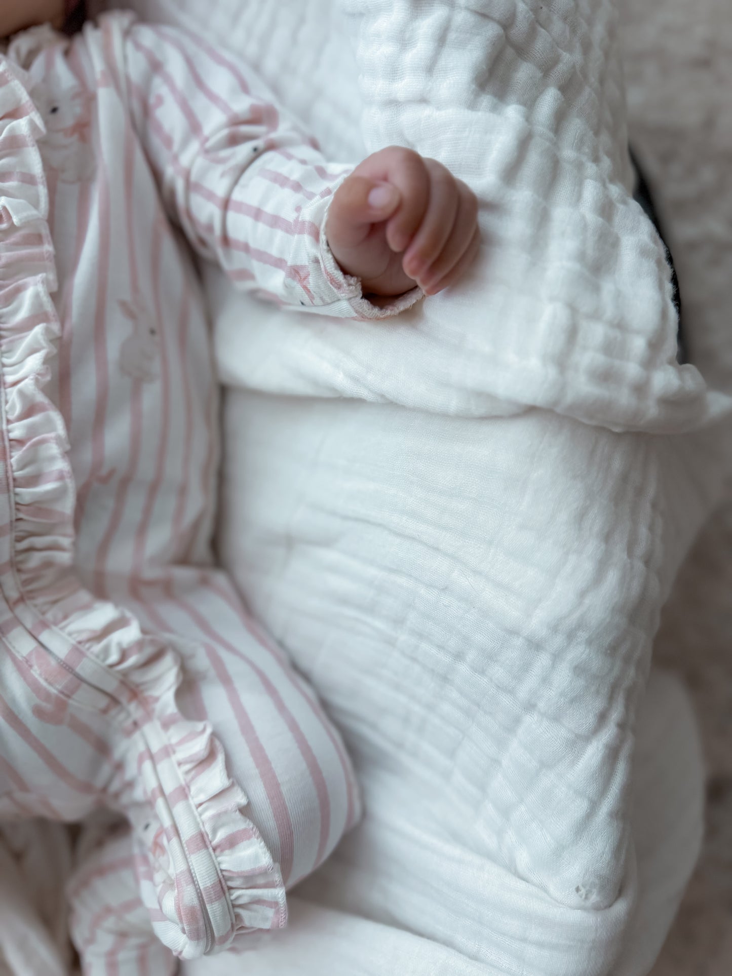 Bamboo/Organic Cotton Growsuit - Bunny Love