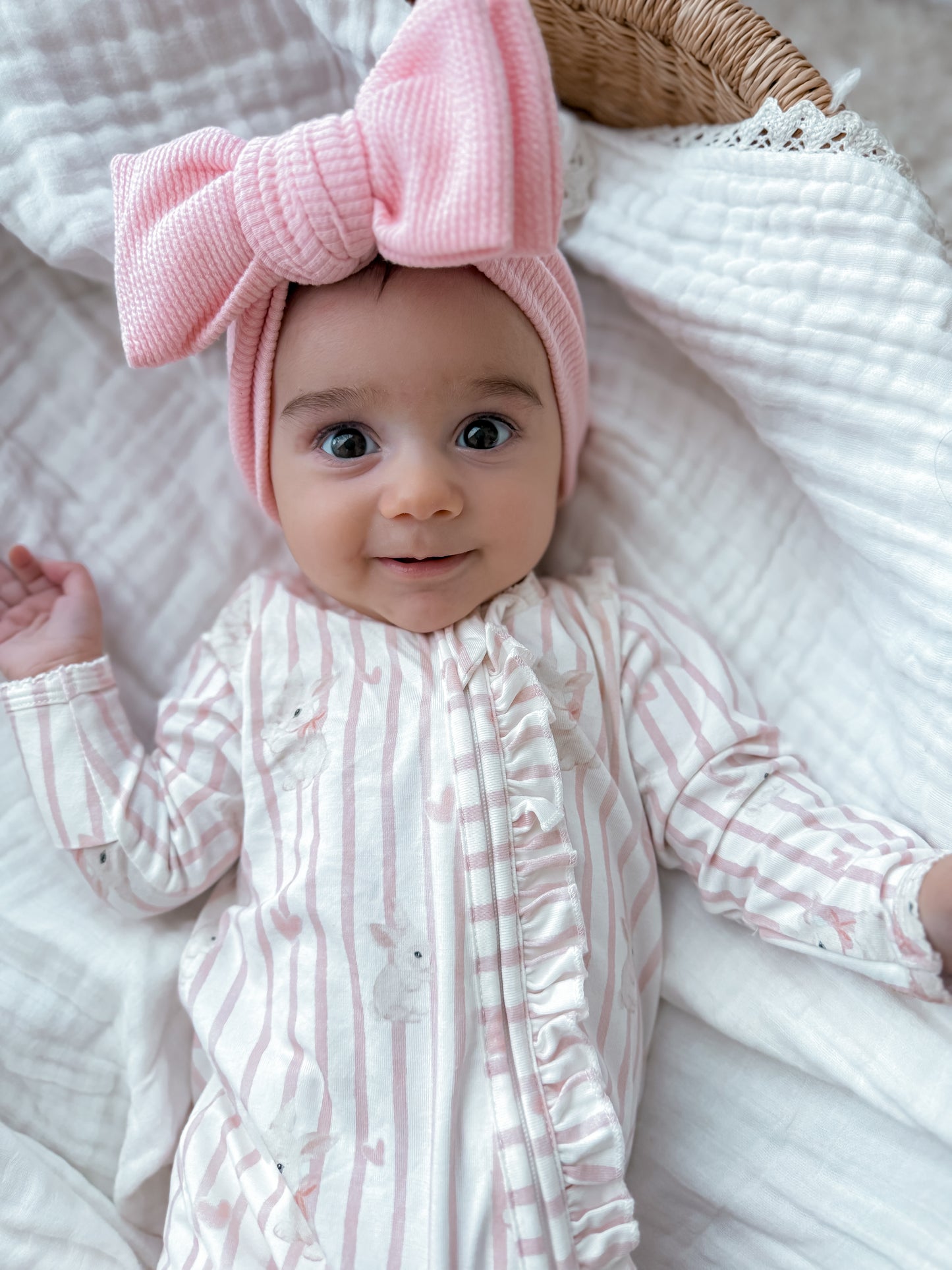 Bamboo/Organic Cotton Growsuit - Bunny Love