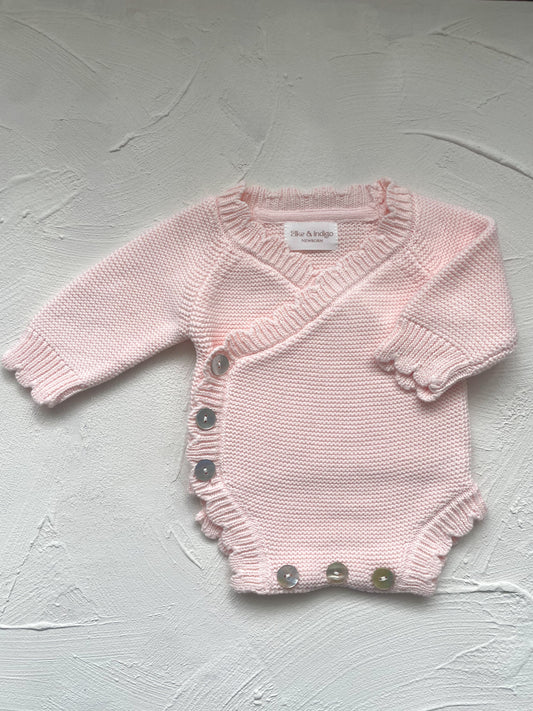 Scallop Cotton Romper