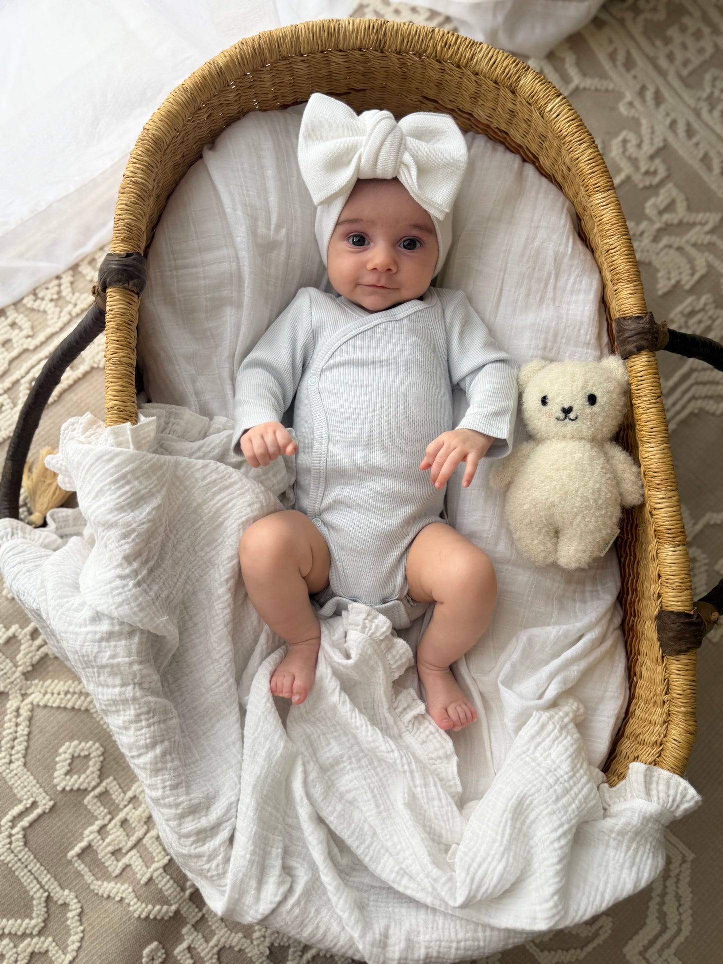 Organic Cotton Bodysuit - Blue