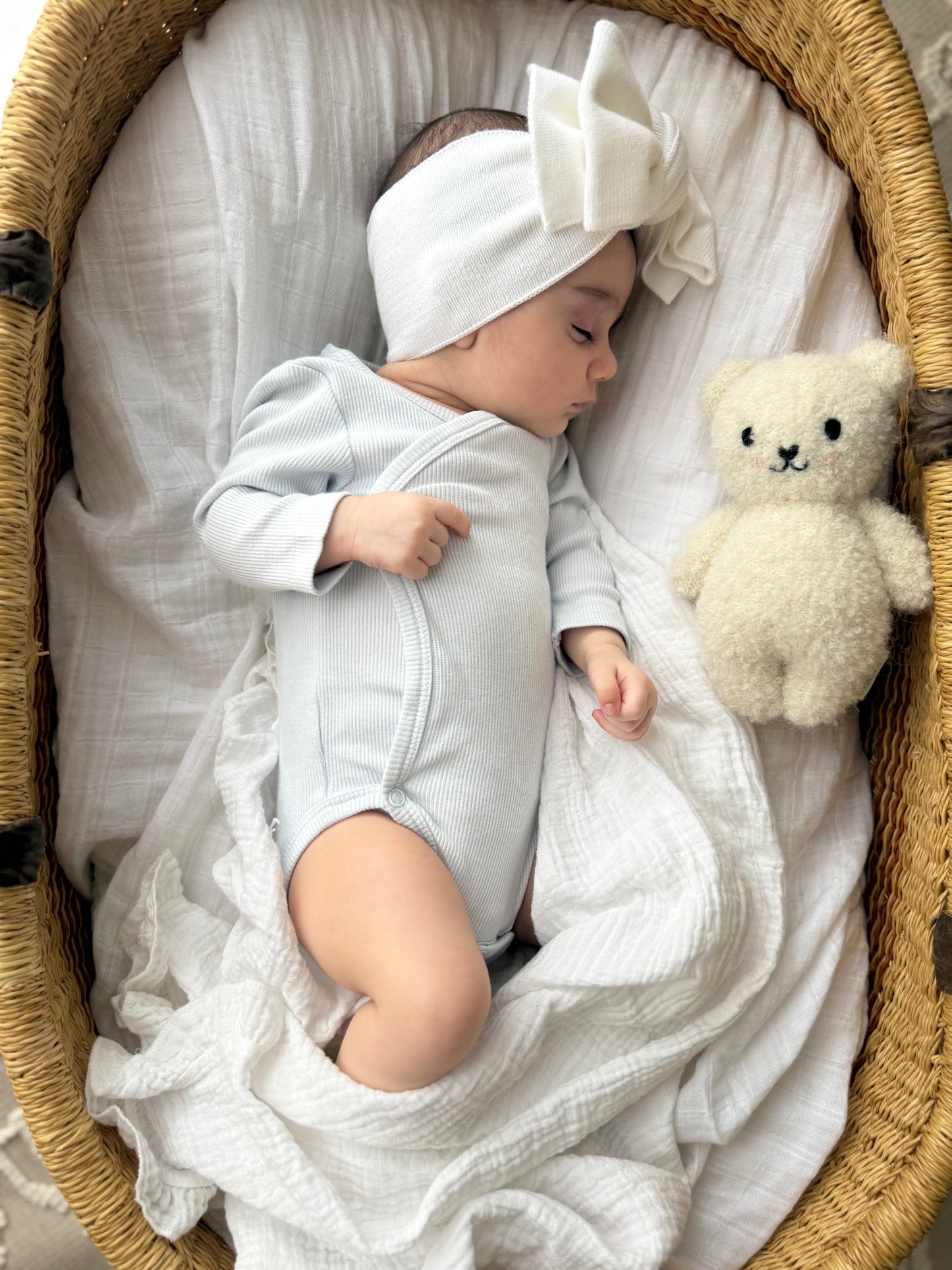 Organic Cotton Bodysuit - Blue