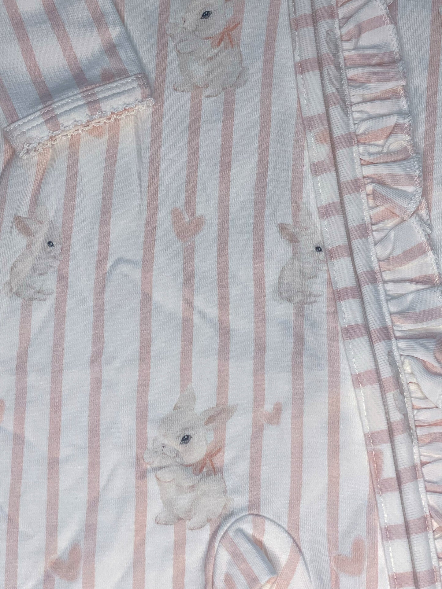 Bamboo/Organic Cotton Growsuit - Bunny Love