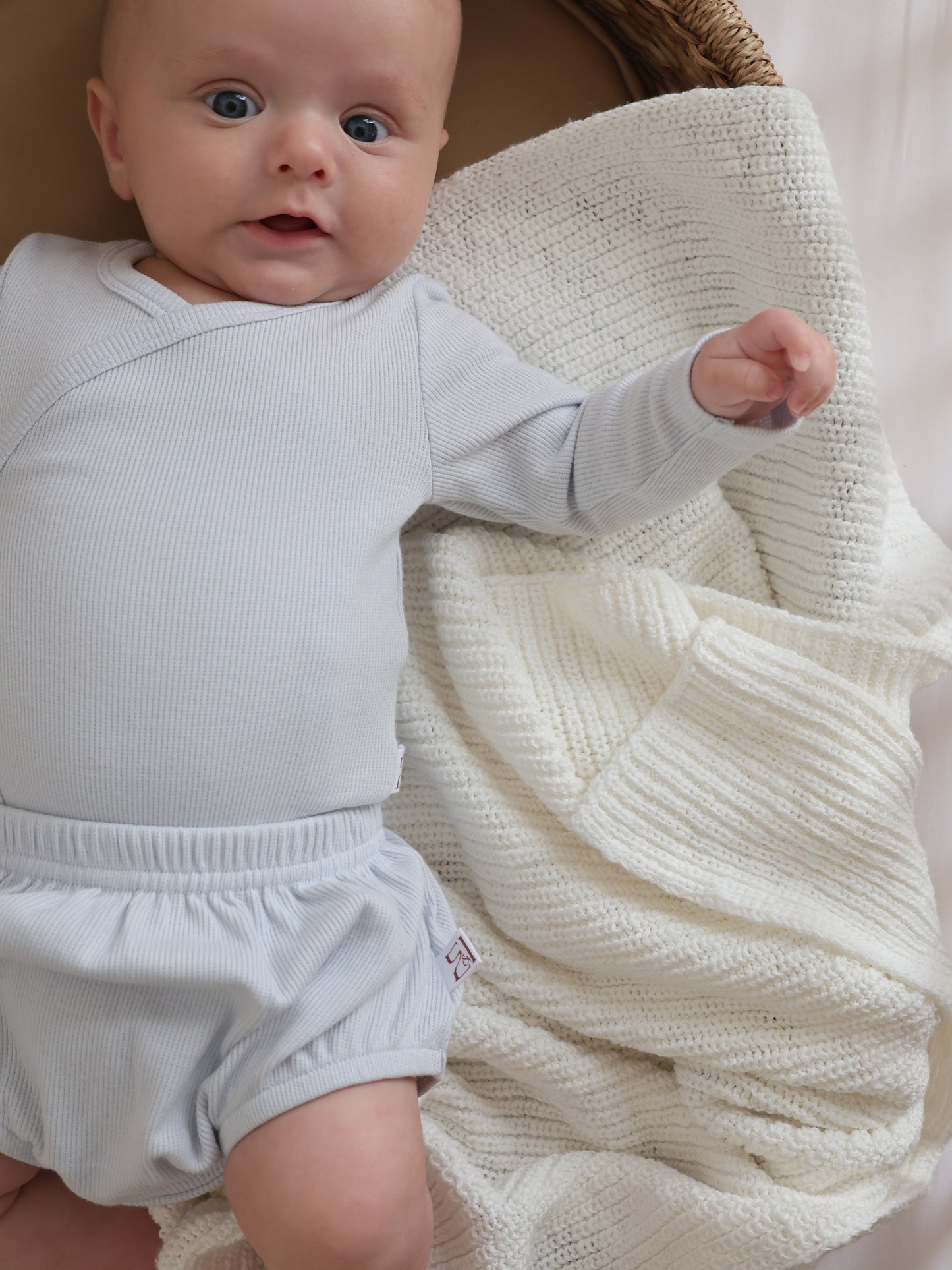 Organic Cotton Bodysuit - Blue