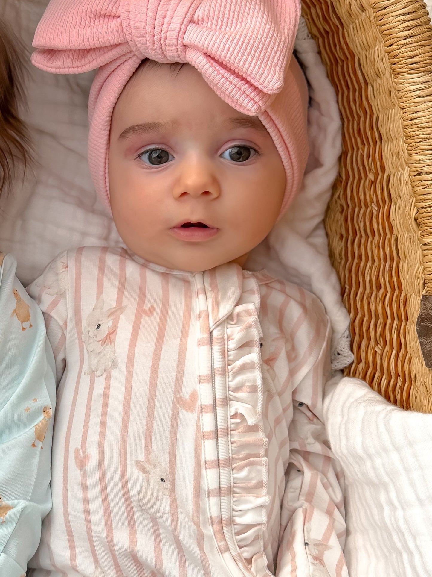 Bamboo/Organic Cotton Growsuit - Bunny Love