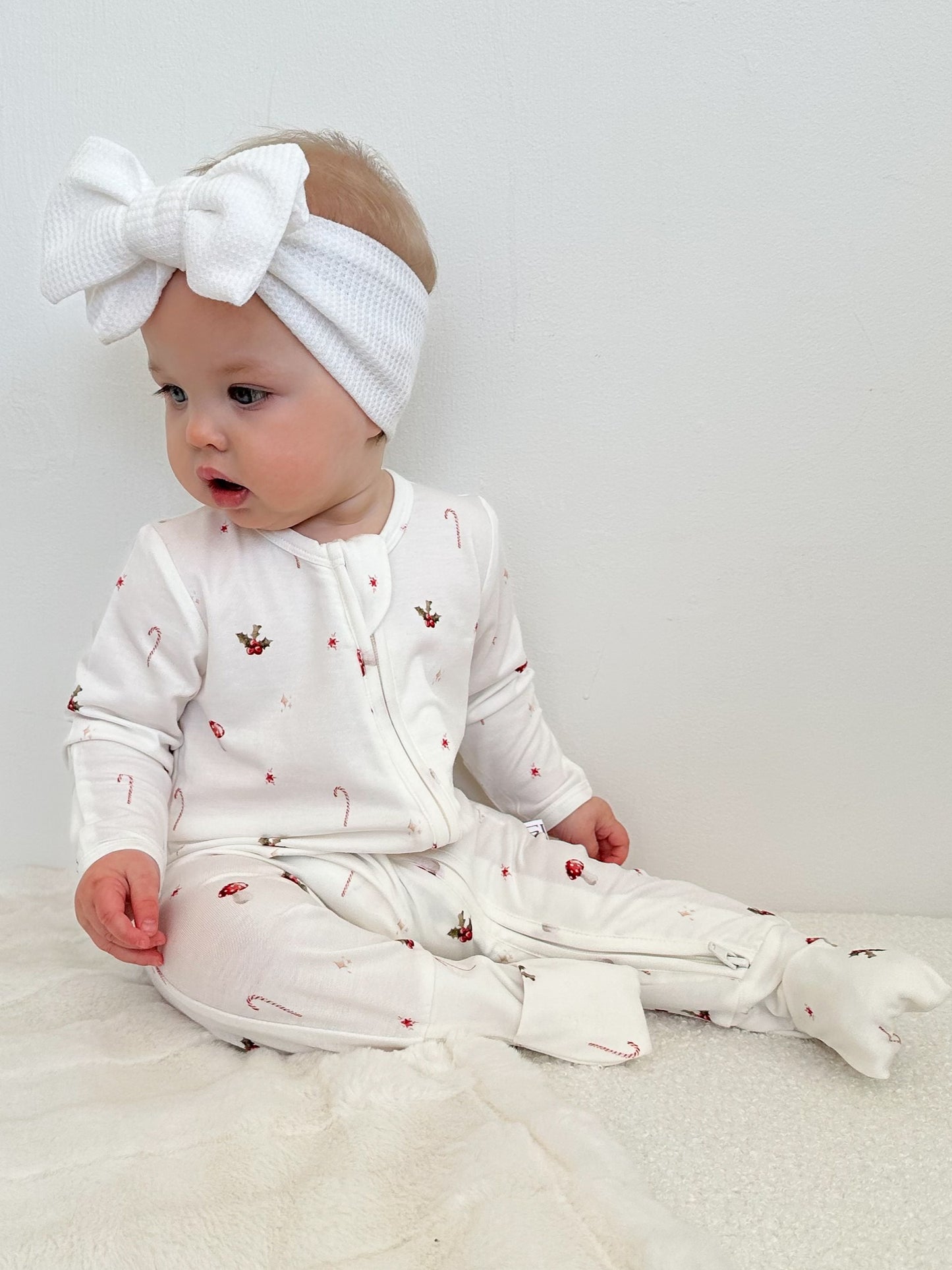 Bamboo/Organic Cotton Growsuit - Christmas Woodland